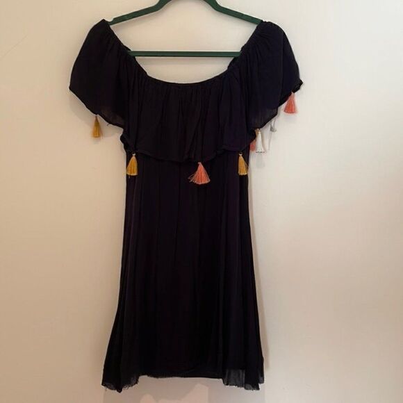 Blush Noir Tassel Dress - Picture 2 of 5